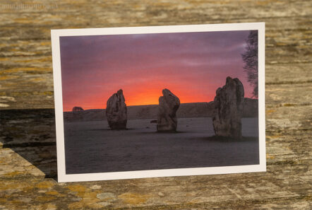 Greetings Card 'Avebury Vivid Dawn'