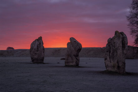 Greetings Card 'Avebury Vivid Dawn' - Image 2