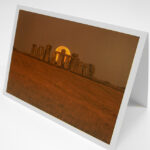 Greetings Card - 'Stonehenge Full Moonset - Stonehenge'