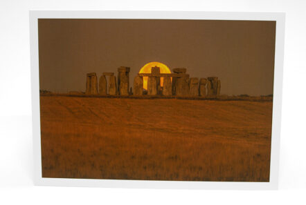 Greetings Card - 'Stonehenge Full Moonset - Stonehenge' - Image 2