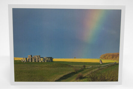 Greetings Card - 'Stonehenge at the end of the Rainbow' - Image 2