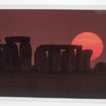 Greetings Card - 'Fireball Sunset at Stonehenge'