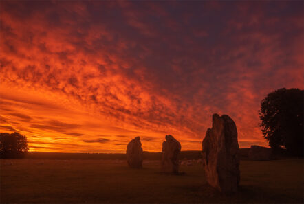 Greetings Card - 'Avebury Inner Circle Sunrise' - Image 3