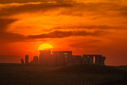 Greetings Card - 'Stonehenge Sunset' 4 April24 - Image 3