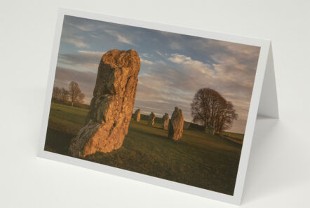 Greetings Card 'Avebury Stone Glow'