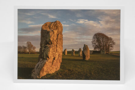 Greetings Card 'Avebury Stone Glow' - Image 2