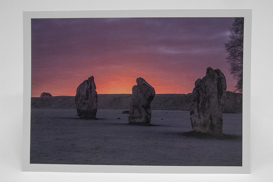 Greetings Card 'Avebury Vivid Dawn' - Image 2