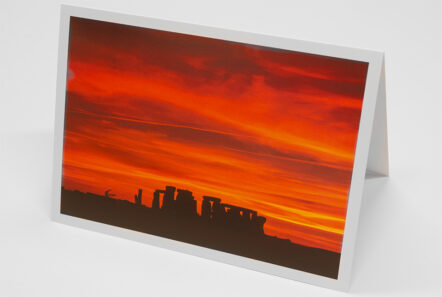Greetings Card - 'Stonehenge Sunset 16 Sep24'