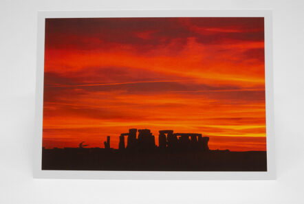 Greetings Card - 'Stonehenge Sunset 16 Sep24' - Image 2