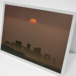 Greetings Card - 'Sunrise over Misty Stonehenge'
