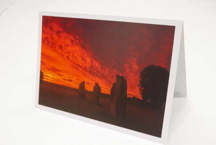 Greetings Card - 'Avebury Inner Circle Sunrise'