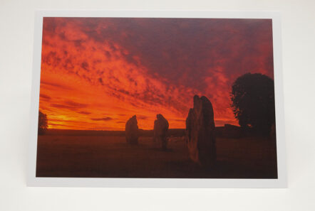 Greetings Card - 'Avebury Inner Circle Sunrise' - Image 2