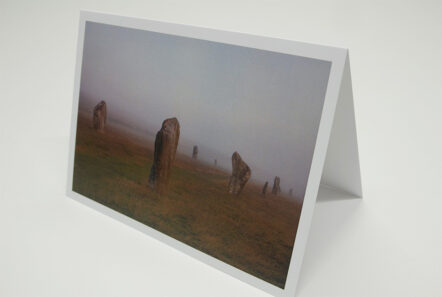 Greetings Card - 'West Kennet Avenue Stones in the Mist'