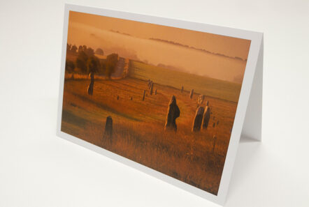 Greetings Card - 'The West Kennet Avenue at Dawn'