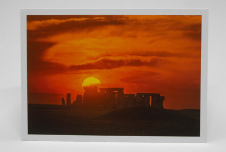 Greetings Card - 'Stonehenge Sunset' 4 April24 - Image 2