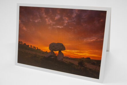 Greetings Card - 'Sunset at the Devil's Den'