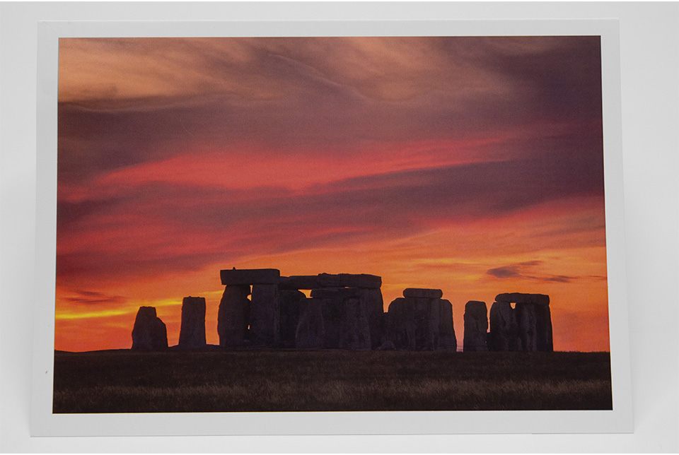 Greetings Card - 'Stonehenge Sunset from over the A303' - Image 2