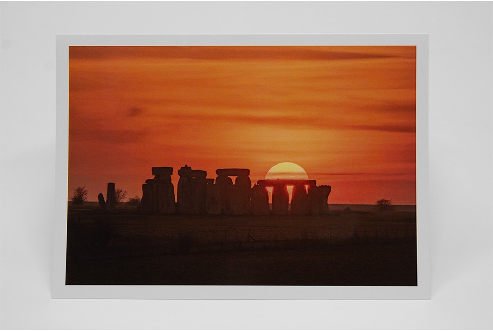 Greetings Card - 'Classic Stonehenge Sunset' - Image 2