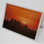 Greetings Card - 'Classic Stonehenge Sunset'