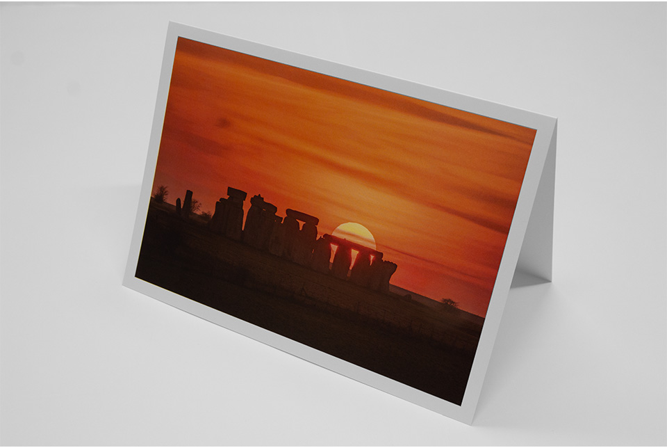 Greetings Card - 'Classic Stonehenge Sunset'