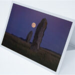 Greetings Card - 'Full Moonrise on the West Kennet Avenue'